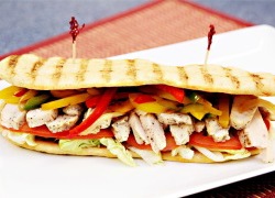 Philly Chicken Panini Sandwich