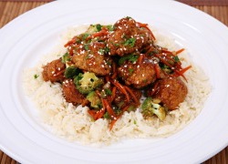 Teriyaki Breaded Chicken Wing Stir Fry