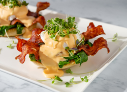 Turkey Bacon Breakfast Benedict